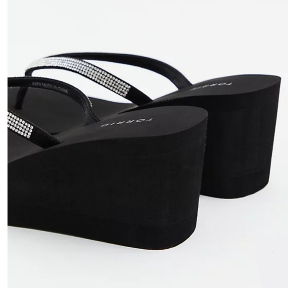 Torrid Rhinestone Wedge Sandal - Picture 4 of 5